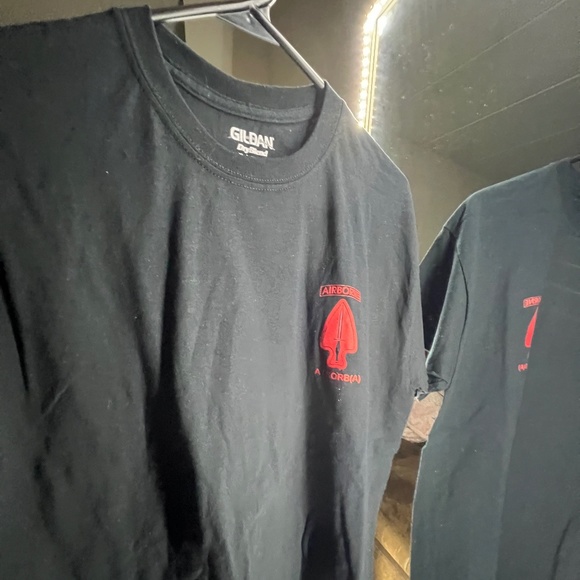 T- shirt AIRBORNE Special Operation Recruiting black and red size medium - Picture 1 of 5
